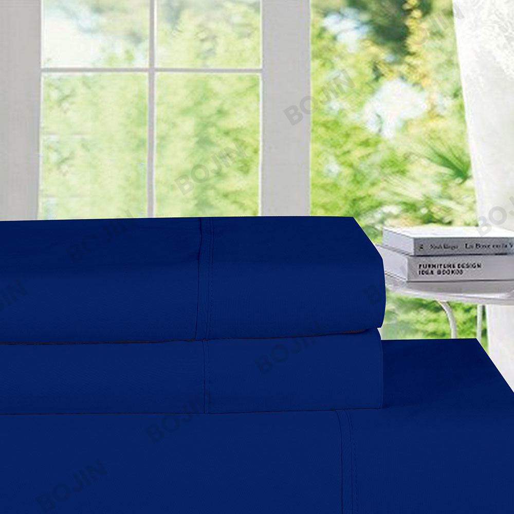 Hemtextil 3/4 st lyxig 100% polyester mikrofiber solid inpassad lakan set sängkläder set